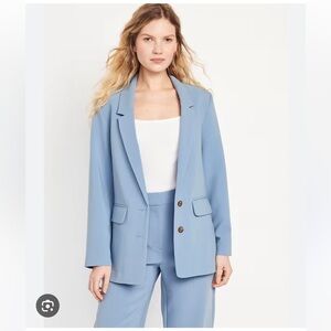Old Navy Light Blue Blazer + Pantsuit